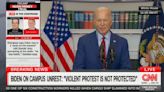 ‘Destroying Property Is Not a Peaceful Protest’: Biden Denounces Violence and Intimidation by Campus Protesters