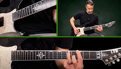 Learn classic metal riffs for beginners with Chimaira guitarist Rob Arnold