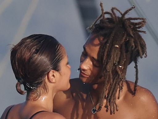 Jaden Smith puts on VERY amorous display with thong-clad influencer