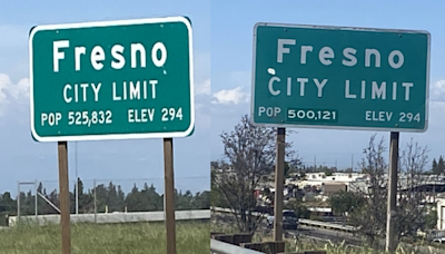 Fresno has different population totals on city limits signs. Will the real number be posted?