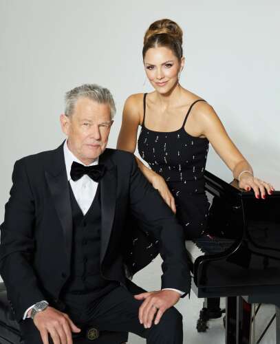 David Foster and Katharine McPhee in concert at the Garde