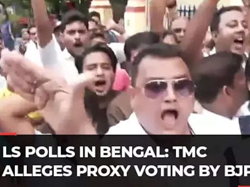Lok Sabha Elections in West Bengal: TMC protests against Tapas Roy, alleges proxy voting by BJP