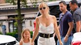 Kate Hudson models low-cut white dress alongside daughter Rani, five