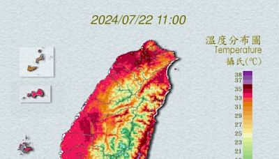 快訊》17縣市發布高溫特報！新北、桃園狂飆38度