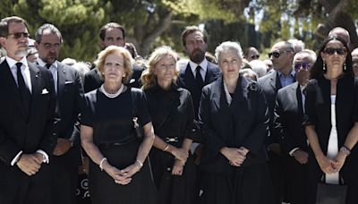 Greek royals put on a united front as they mark family funeral