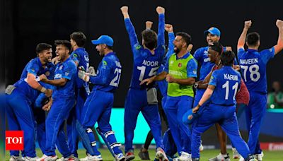 Tears of joy: Afghanistan players, fans choke with emotions after historic entry into T20 World Cup semifinals | Cricket News - Times of India