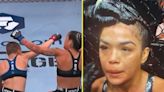 Incredible footage shows UFC star Rose Namajunas punch rival's eyelash off