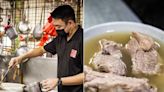 He left his job in banking to take over his father's pork-rib-soup stall in Singapore. After 3 years of Michelin's Bib Gourmand status, he has no regrets.