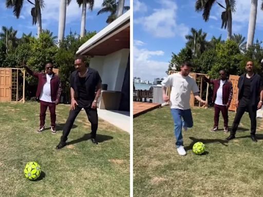 ¿Messi en la pantalla grande?: el curioso encuentro del astro argentino con Will Smith y Martin Lawrence que causó furor | Por las redes