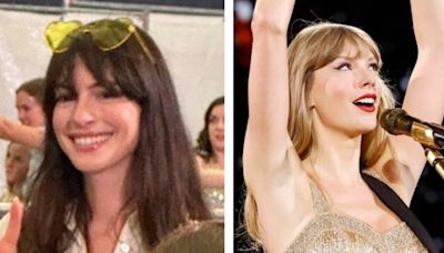 Anne Hathaway dances her heart out to Taylor Swift's You Belong With Me at Eras Tour in Germany. Watch