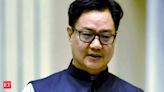 Completely wrong to misinterpret apex court order on Kejriwal: Kiren Rijiju - The Economic Times