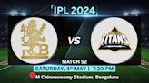 IPL 2024, RCB vs GT Live Score: Gujarat Titans score 87/5, Shahrukh gets out