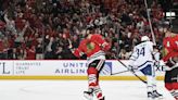 Jason Dickinson leads Blackhawks to much-needed win as distractions swirl