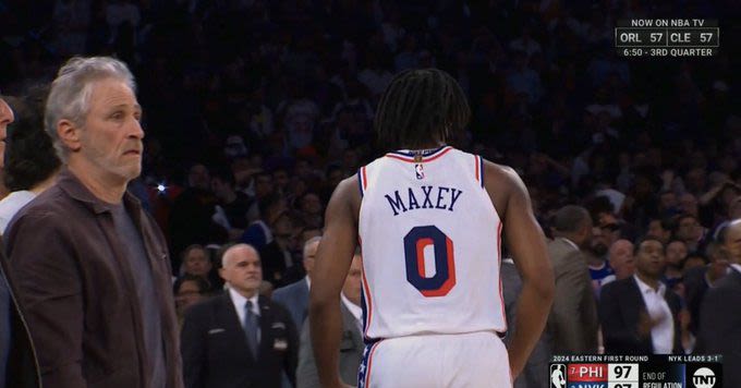 Tyrese Maxey forced Jon Stewart’s soul out of his body with improbable Sixers comeback