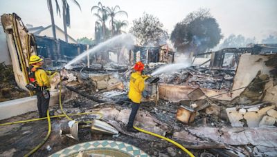 California fire that burned 500 acres and caused $10m in damage started by illegal fireworks