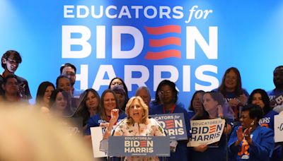 Trump would make US education system less fair, first lady Jill Biden argues in Phoenix