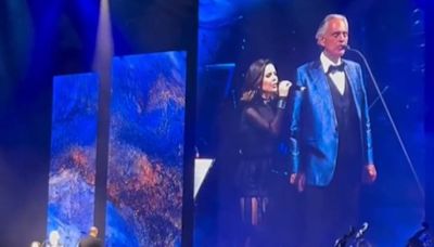 Sandy emociona público ao cantar ao lado de Andrea Bocelli em BH | Celebridades | O Dia