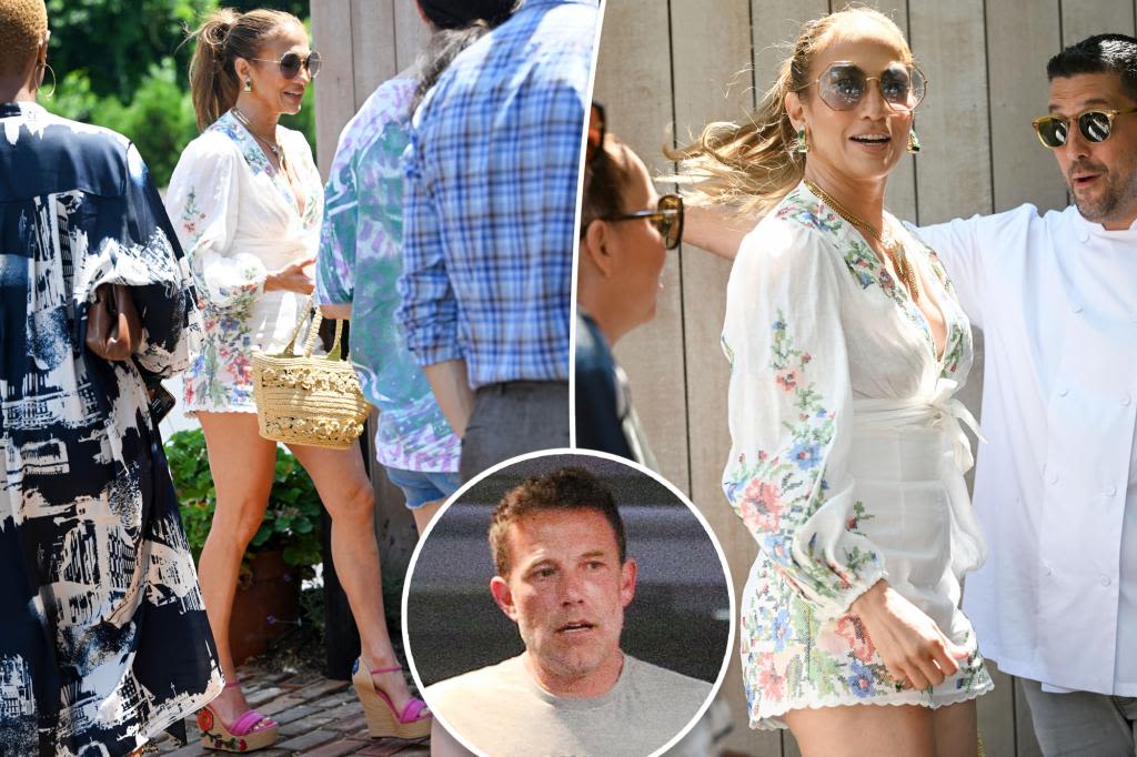 Jennifer Lopez looks fab in florals at 55th birthday lunch sans Ben Affleck