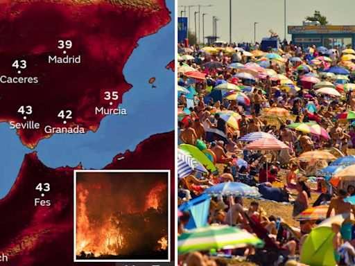 European heatwave latest weather warnings to holidaymakers travelling to Spain, Portugal, Greece and more