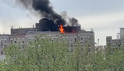 Fire breaks out at old hospital turned apartment building in Brooklyn