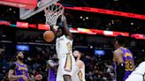 Zion Williamson, Brandon Ingram each score 26 points, Pelicans top Lakers 129-109