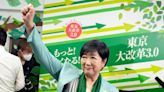 Tokyo governor declares victory after exit polls predict her re-election