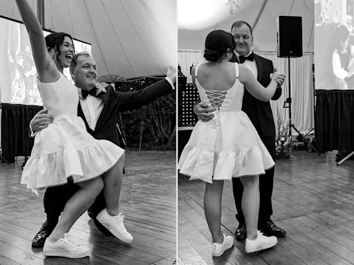 Father and Daughter Bring Her Wedding Guests to Tears After Recreating 24-Year-Old Dance from Her Childhood (Exclusive)