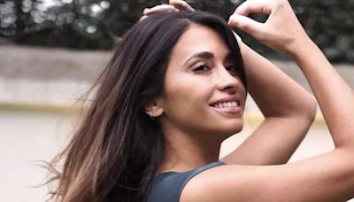 Antonela Roccuzzo y el infartante look antes del partido de la selección argentina