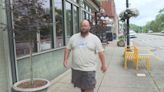 Man stops in Frankfort during effort to walk across country to raise mental health awareness