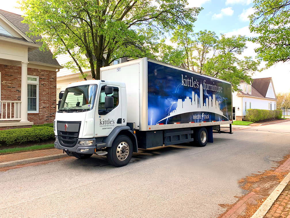 Kittle’s Furniture operating Indiana's 1st Kenworth K270E battery-electric cabover - TheTrucker.com