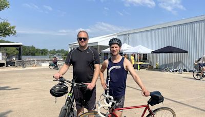 Weather doesn't stop Terry Anastas Tour de Quincy from reaching new goals