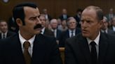 Justin Theroux and Woody Harrelson Fumble Watergate Burglaries in White House Plumbers Trailer: Watch