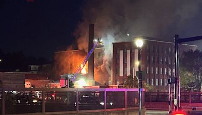 Firefighters work to put out large fire at building in New Britain