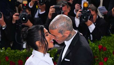 Kourtney Kardashian, Travis Barker Touch Tongues Before Kissing