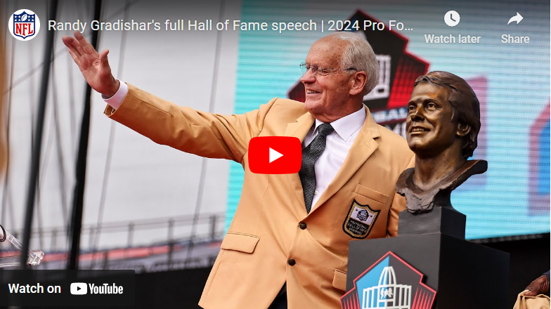 WATCH: Randy Gradishar's full Hall of Fame acceptance speech