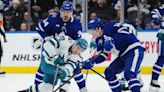 Marner’s 4-point effort leads Maple Leafs over Sharks 7-1, extending win streak