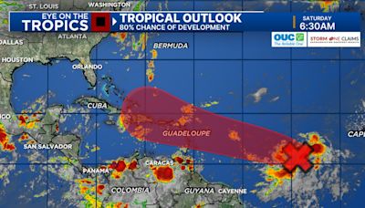 Tropical disturbance will gradual development over the next few days