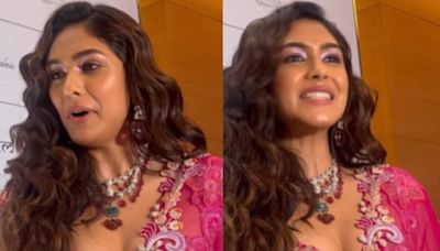 Sexy Video! Mrunal Thakur Flaunts Her Curves In Deep-Neck Choli, Lehenga; Hot Video Goes Viral | Watch - News18