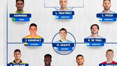 Los cinco argentinos en el equipo ideal de la Copa América