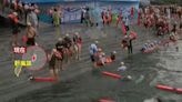 40年來第1次！1.8萬人不怕強颱軒嵐諾「泳渡日月潭」 連72歲馬英九都下水