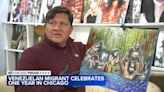 Venezuelan migrant documents first year in Chicago in art