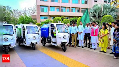 Electric Vehicles for Doorstep Waste Collection Launched in Gurgaon | Gurgaon News - Times of India