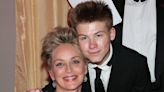 Sharon Stone's handsome son showcases his tattoos by famous mom's sun drenched backyard in latest update