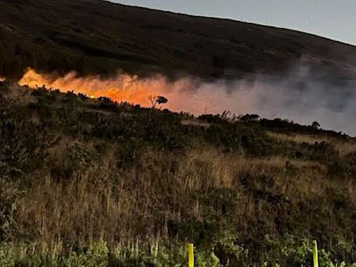 Brush fire on Haleakala Crater Road burns hundreds of acres, emergency proclamation signed