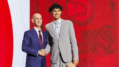 El 'malagueño' Zaccharie Risacher, número uno del draft con los Atlanta Hawks