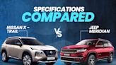 2024 Nissan X-Trail vs Jeep Meridian: Dimensions, Features, And Powertrain Compared - ZigWheels