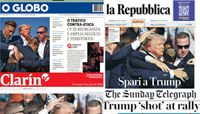 Trump assassination attempt dominates front pages around the world