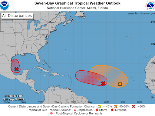 NHC: Potential Tropical Storm Francine could be heading toward Texas coast by midweek