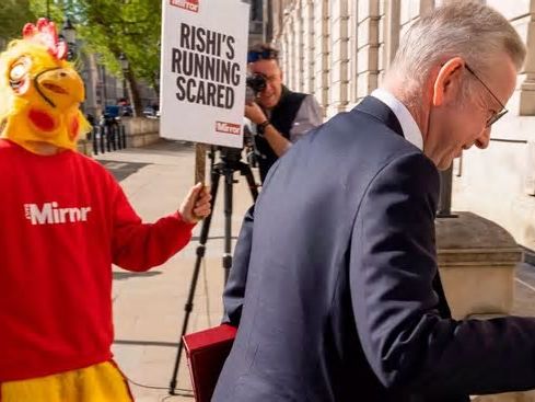 Mirror Chicken gets Michael Gove and Tory pals in a flap as PM runs scared of general election