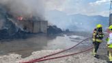 Fire crews tackle 'large fire' at East Yorkshire recycling site